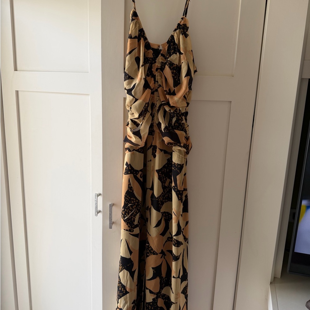 Lost + Wander Black and Orange Patterned Dress - image 2